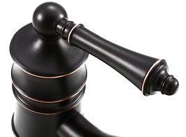 Bateria umywalkowa retro wysoka Vintage Old Black Rea