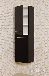 Słupek łazienkowy wiszący czarny mat 143x40 cm Belli Gold Gante