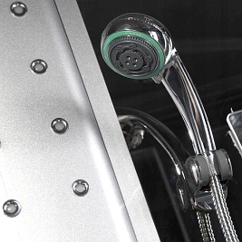 Kabina prysznicowa z hydromasażem i sauną przyścienna 125x90