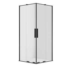 New Trendy Smart Black kabina prysznicowa prostokątna podwójne drzwi 80x120 cm EXK-4163