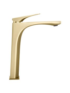 Bateria umywalkowa wysoka Joe Rea złoto szczotkowane