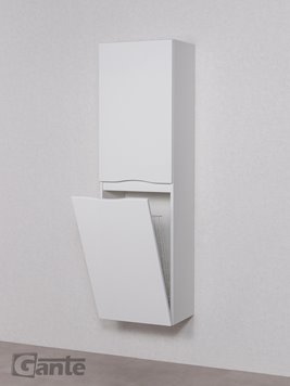 Słupek łazienkowy wiszący z koszem kolor biały ONDA 45x155 cm Gante