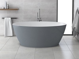 Wanna wolnostojąca z lanego marmuru, Marble+ Siena WW BSP