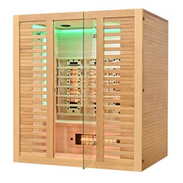 Sauna na podczerwień kamień solny + turmaliny 175X120X190CM MO-RL4ST Infrared Mazur