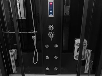 Prostokątna kabina z hydromasażem 150x83 cm MO-02005B