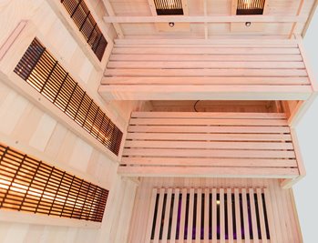 Sauna na podczerwień 2 osobowa + kamienie solne 120X120X200CM MO-EP2RSL Infrared Mazur