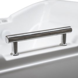 Wanna z hydromasażem narożna 140x80 cm Lemur 796 Hydrosan Lewa