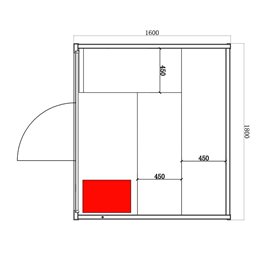Sauna fińska 5 osobowa wysokotemperaturowa 6KW Harvia 160x180 cm Kemi5