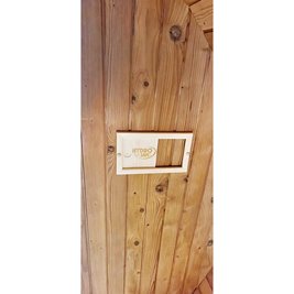 Sauna fińska ogrodowa zewnętrzna beczka 6 osobowa 210x240 Asker