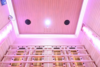 Sauna na podczerwień kamień solny + turmaliny 175X120X190CM MO-RL4ST Infrared Mazur