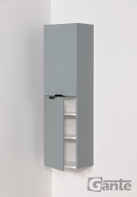 Słupek łazienkowy wiszący miętowy czarny uchwyt 143,5x40 cm Magnolia Gante