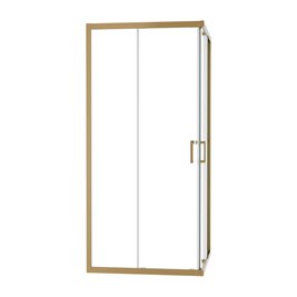 Złota kabina prysznicowa 80x80 kwadratowa
