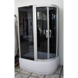 Kabina prysznicowa z hydromasażem i sauną parową 120x85 prawa MO-09912PS