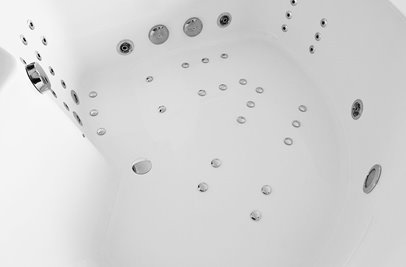 Wanna spa z hydromasażem narożna 150x150 cm MUE-0032A LEWA