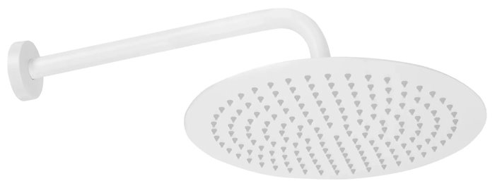 Biały zestaw wannowy prysznicowy podtynkowy Lungo Rea