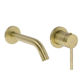 Bateria umywalkowa podtynkowa box Rea Clif złoto szczotkowane