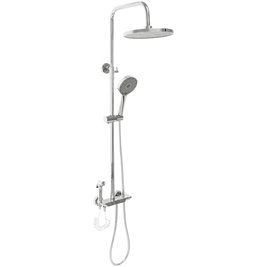 Chromowany zestaw prysznicowy z wylewką Max Rea