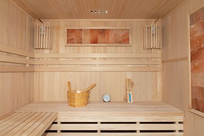Sauna sucha fińska piec 6 KW Harvia BC60 + kamień solny 180X160X200CM MO-EA4S Mazur