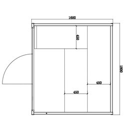 Sauna fińska 5 osobowa wysokotemperaturowa 6KW Harvia 160x180 cm Kemi5