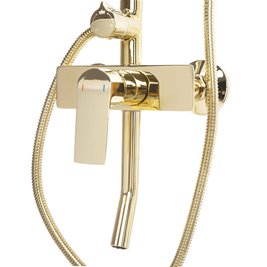 Złoty zestaw prysznicowy z wylewką Maximus Rea Gold