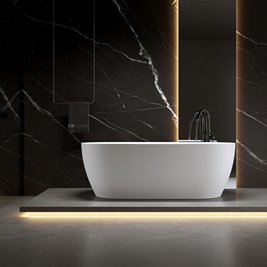 Wanna wolnostojąca 150 cm złoty korek oraz przelew Cesana Hydrosan