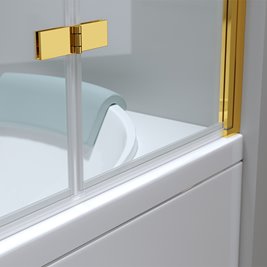 Parawan wannowy składany złoty 100x140 PR04