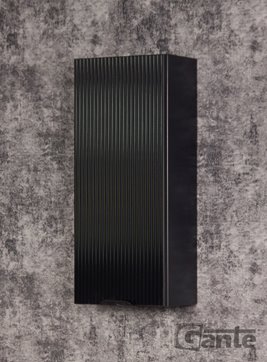 Szafka łazienkowa wisząca szklane fronty czarny mat 30x72 cm Bravia Gante
