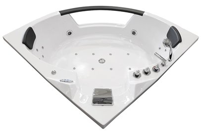 Wanna z hydromasażem narożna Turbo 157x157 cm MO-10632T XL
