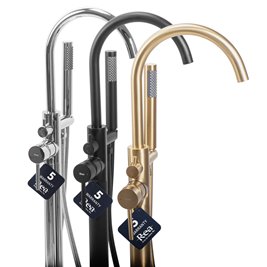 Chromowana bateria wannowa wolnostojąca Mono Rea