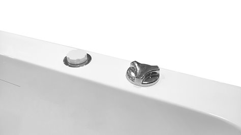 Wanna wolnostojąca z hydromasażem prostokątna konglomerat 150x75 cm MO-1801A