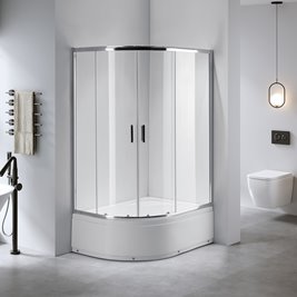 Kabina prysznicowa na głębokim brodziku lewa 115x85 cm Maja Hydrosan