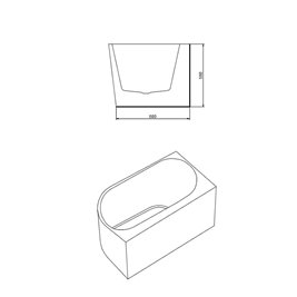 Wanna przyścienna złoty przelew oraz korek narożna lewa 170 cm Mera Hydrosan