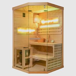 Sauna fińska 2 osobowa wysokotemperaturowa 3,5KW Harvia 120x120 cm Lark2-WD