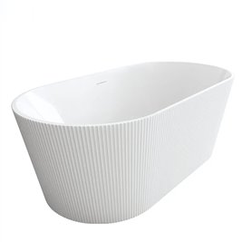 Wanna wolnostojąca ryflowana owalna 170 cm Ofelia Rea zdjęcie 6