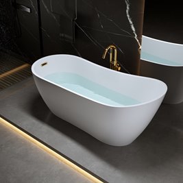 Wanna wolnostojąca złoty przelew oraz korek 170 cm Forte Hydrosan