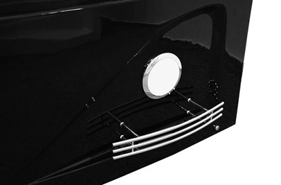 Czarna wanna z hydromasażem dwuosobowa 180x120 cm MO-1631B Prawa