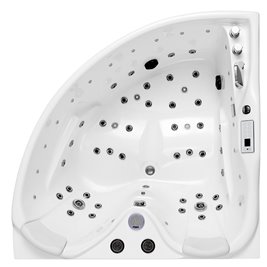 Wanna narożna z hydromasażem narożna 150x150 cm Roma 764 Hydrosan Prawa
