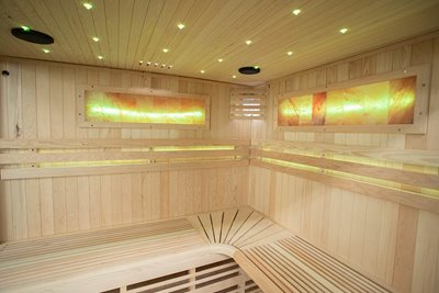 Sauna sucha fińska piec 6 KW Harvia BC60 + kamień solny 180X160X200CM MO-EA4-II Mazur