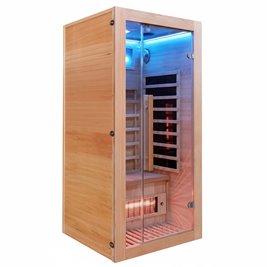 Sauna na podczerwień 2-osobowa 90x90 cm grzejniki kwarcowe i karbonowe Alta1 Infrared