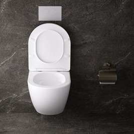 Biała miska wc wisząca Rimless NERO-WH-03 Tornado Hydrosan