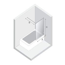 Parawan wannowy 80x150 EXK-0291-WP New Modus New Trendy
