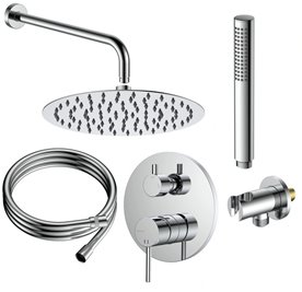 Zestaw prysznicowy podtynkowy chrom Ultimate ANUL121121 Avapax