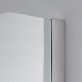 Biała kabina prysznicowa pięciokątna 80x80 drzwi uchylne KZ91A