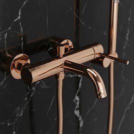 Bateria wannowa Lungo Diamond miedź Rea