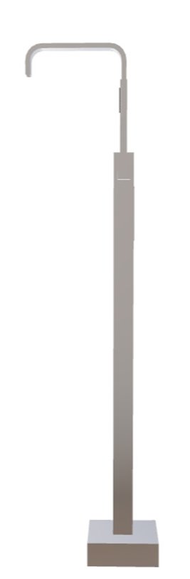 Bateria wannowa wolnostojąca chrom Modern I Besco BW-MI-CH