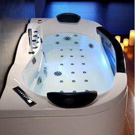 Wanna z hydromasażem przyścienna 160x88 cm Parma 924 Hydrosan