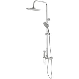Chromowany zestaw prysznicowy z wylewką Max Rea