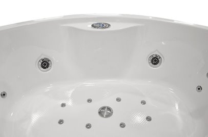Wanna z hydromasażem narożna 135x135 cm MO-1636