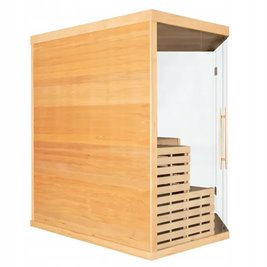 Sauna na podczerwień 6-osobowa 180x180 cm grzejniki kwarcowe i karbonowe Alta7 Infrared