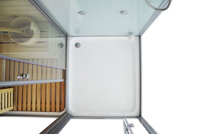 Sauno kabina prysznicowa prostokątna 180x110 cm MO-1752W LEWA TRIO